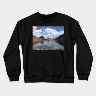 lake district wastwater looking towards great gable and scafell pike Crewneck Sweatshirt